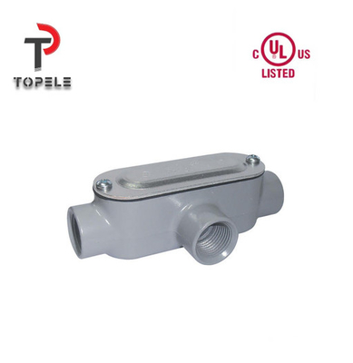 Corps de conduit rigide en aluminium coulé à la fonte fileté de type T de 1/2&quot; à 4&quot;