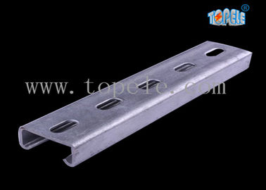 HDG noir à fente à traction simple à canal unistrut pour soutenir les conduits 41X 41MM