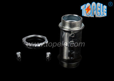 L'acier galvanisé moulé en fonte zinc plaqué ensemble de vis EMT connecteur de tuyau / connecteur métallique électrique