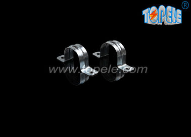 La bande de conduit EMT en acier galvanisé / bande de selle simple à deux trous / raccords de conduit EMT enduits de zinc