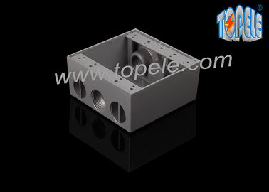 Boîtes électriques pour le câblage du circuit de branche en aluminium coulé sous pression Boîte résistante aux intempéries / Boîte de sortie électrique à deux branches