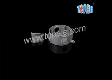 4" boîte de sortie de conduit à l'épreuve des intempéries ronde boîte de sortie 5, boîte électrique à l'épreuve des intempéries trou / aluminium