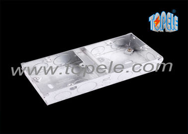 Boîte de sortie métallique électrique de plafond couvre 1 + 1 + 1 gang conduit