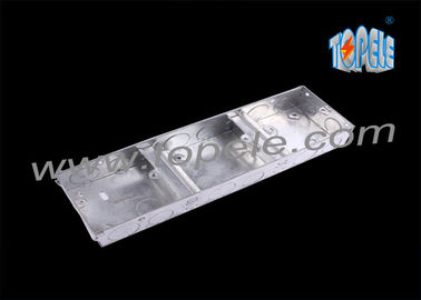 Boîte de sortie métallique électrique de plafond couvre 1 + 1 + 1 gang conduit