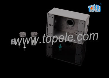 Boîtes électriques pour le câblage du circuit de branche en aluminium coulé sous pression Boîte résistante aux intempéries / Boîte de sortie électrique à deux branches