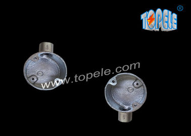 BS4568 Fittings de tuyaux en fer molleable en fonte/ boîte à sens unique de terminal galvanisé de 25 mm/boîte de conduit