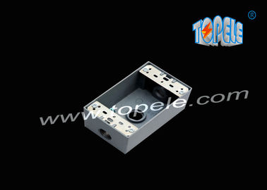 Boîtes en aluminium moulé sous pression résistantes aux intempéries 3 trous / 5 trous Boîtes de sortie à bande unique en fonte métallique
