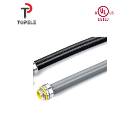 3/8 connecteur de conduit flexible imperméable à l'eau liquide étanche en PVC revêtu