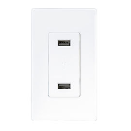 LD-U001 4.2A Sortie de chargeur USB à grande vitesse, 2 ports USB avec 2 plaques murales
