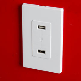 LD-U001 4.2A Sortie de chargeur USB à grande vitesse, 2 ports USB avec 2 plaques murales