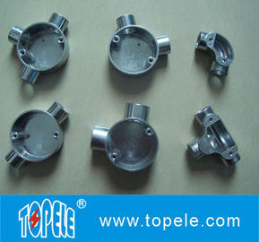TOPELE BS4568 / BS31 Fer malléable / Aluminium Terminal unidirectionnel du conduit électrique Boîte de jonction circulaire/UTILITÉ