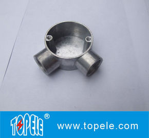 TOPELE 25 mm / 32 mm BS Caisse de jonction circulaire en aluminium galvanisé pour raccords de conduits électriques
