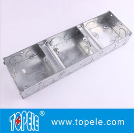 25 mm, 35 mm en acier BS4568 Boîte GI / Terminal Un Gang Boîte GI, boîtes électriques et couvertures