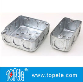 4 &quot; 1-1 / 2 &quot; en acier profond carré / rectangulaire boîte de jonction de sortie de conduit, boîtes électriques et couvertures