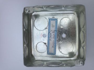 Boîtes électriques en acier galvanisé et couvertures / Boîtes de conduites carrées de 4 pouces avec knockouts