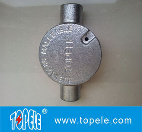 BS4568 Boîte de jonction électrique circulaire en fer/aluminium malléable bidirectionnelle