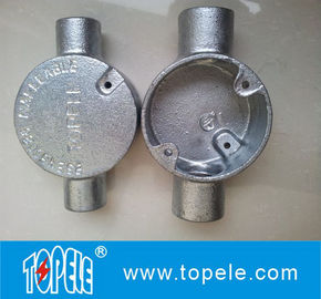BS4568 Boîte de jonction électrique circulaire en fer/aluminium malléable bidirectionnelle