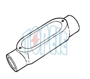 Corps de conduit en aluminium coulé sous pression, fileté de type C avec couvercle / boîte de sortie