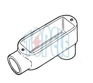 Corps de conduit en aluminium rigide fileté, corps de conduit EMT avec couvercle