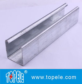 Canal plat 41x25 mm, 41x35 mm prégalvanisé Perforé Plain / Slotted Strut Channel Canal d'acier Unistrut