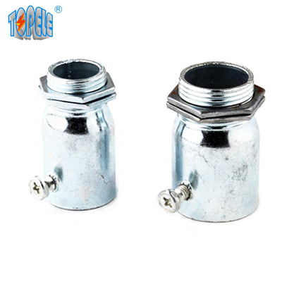 Terminal EMT Connector Electro Galvanized du CEI 61386 Acero