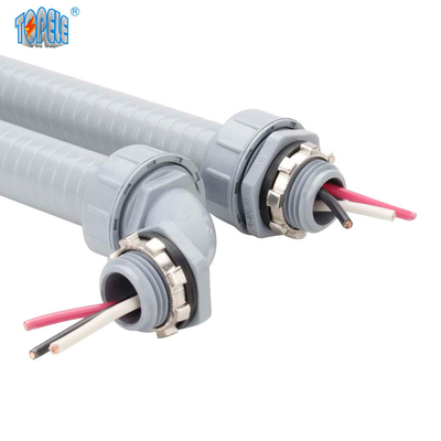 Nanomètre étanche IP 68 de connecteur de conduit de PVC de 90 degrés