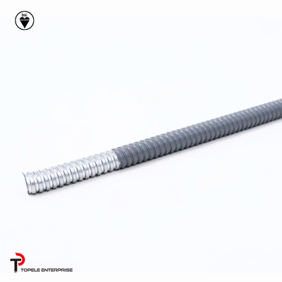 Électrique en acier galvanisé PVC conduit flexible et raccords gris