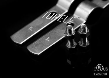 Des pinces pour tuyaux métalliques en acier recouvertes de zinc personnalisées avec boulon, UL approuvé