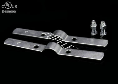 Clampe à élévateur pour tuyaux industriels en argent personnalisée pour support de câble, matériau de construction Structure en acier