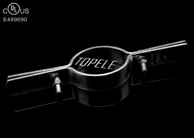 Clampe à élévateur pour tuyaux industriels en argent personnalisée pour support de câble, matériau de construction Structure en acier