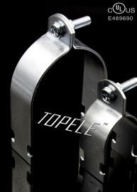 Clampes de canal galvanisées de finition de soutènement de type universel avec une écrousse en acier / boulon