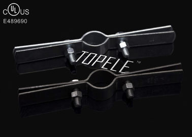 Clampes de tuyaux en acier zincées / Clampes de tuyaux à élévation noire avec certification UL Bolt