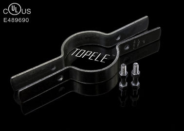Clampes de tuyaux en acier noir zincées pour conduits de support / tubes, certificat UL