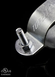 Clampes de tuyaux en acier galvanisé finition / sangles d'appui en acier inoxydable pour les conduits EMT montés