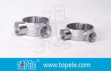 TOPELE 25 mm boîte de jonction en aluminium galvanisé à chaud / boîte de conduit métallique avec normes BS4568/