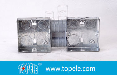 Boîtes électriques / Boîte de conduites métalliques standard britannique à deux bandes avec PVC, boîte de commutation