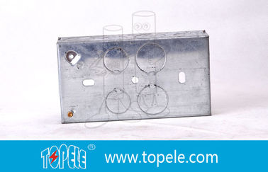 Boîtes de conduits électriques galvanisées en métal, boîtes électriques carrées et couvertures pour les luminaires