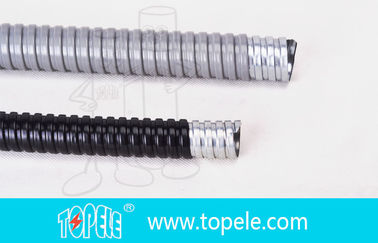 Électrique gris en acier galvanisé PVC conduit flexible et raccords