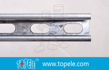 Galvanisé noir 41X41MM Unistrut Channel, HDG Slotted / Plain Strut Channel pour le support des conduites