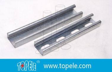 Galvanisé noir 41X41MM Unistrut Channel, HDG Slotted / Plain Strut Channel pour le support des conduites