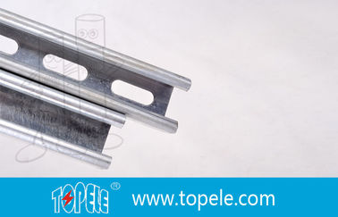 Galvanisé noir 41X41MM Unistrut Channel, HDG Slotted / Plain Strut Channel pour le support des conduites