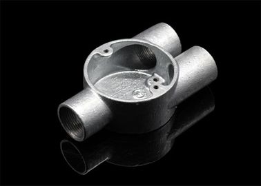 3/4 ̊ ou 1 ̊ Inspection des canaux Coude T-shirt Boîte de jonction en fer malléable circulaire pour conduites rigides
