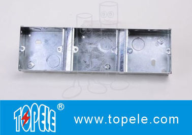 Plafond métallique boîte de sortie extérieure couvre 1 + 1 + 1 gang conduit