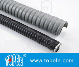 Électrique en acier galvanisé PVC conduit flexible et raccords gris