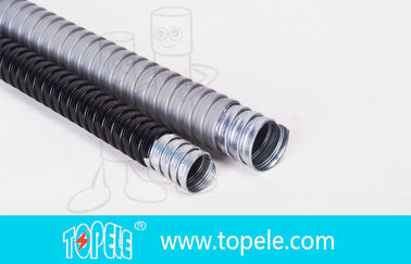 Électrique en acier galvanisé PVC conduit flexible et raccords gris
