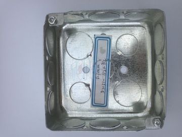 Boîtes de conduits en acier galvanisé de 4 pouces carrés, boîtes de conduits extérieures avec écouteurs.