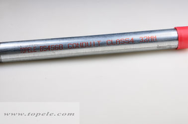 Pipe en acier galvanisé à chaud BS4568 Conduite de classe 4 GI avec coupleur et capuchon de protection
