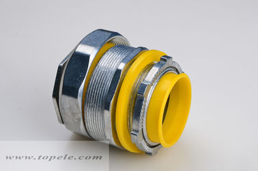 1/2&quot; - 4&quot; connecteur linéaire étanche à zinc liquide avec joints jaune / bleu