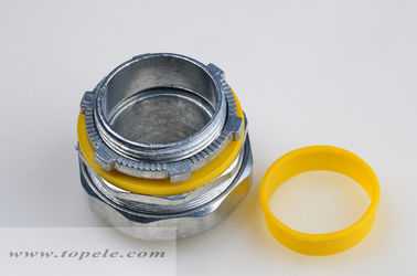 1/2&quot; - 4&quot; connecteur linéaire étanche à zinc liquide avec joints jaune / bleu