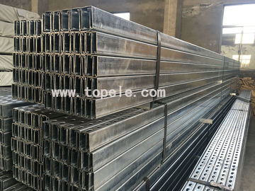Chaud plongée galvanisée en acier à fente Unistrut canal pour soutenir les conduites 41X 41MM